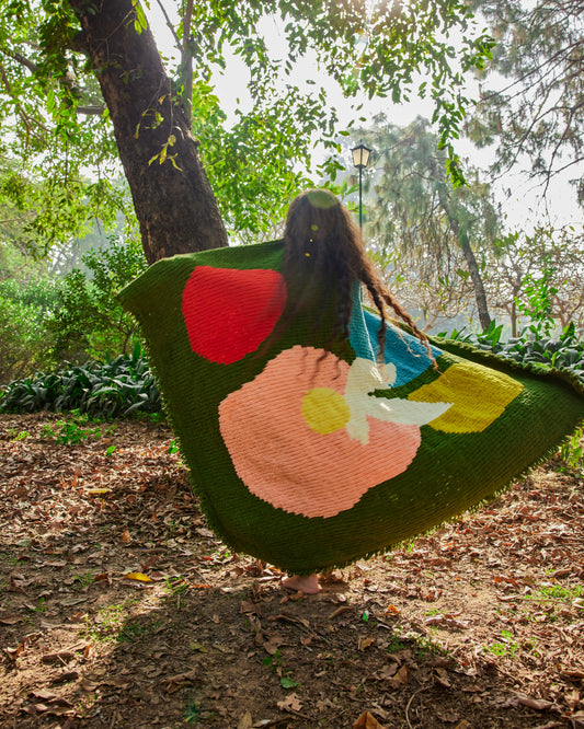 Verdant Bloom Throw