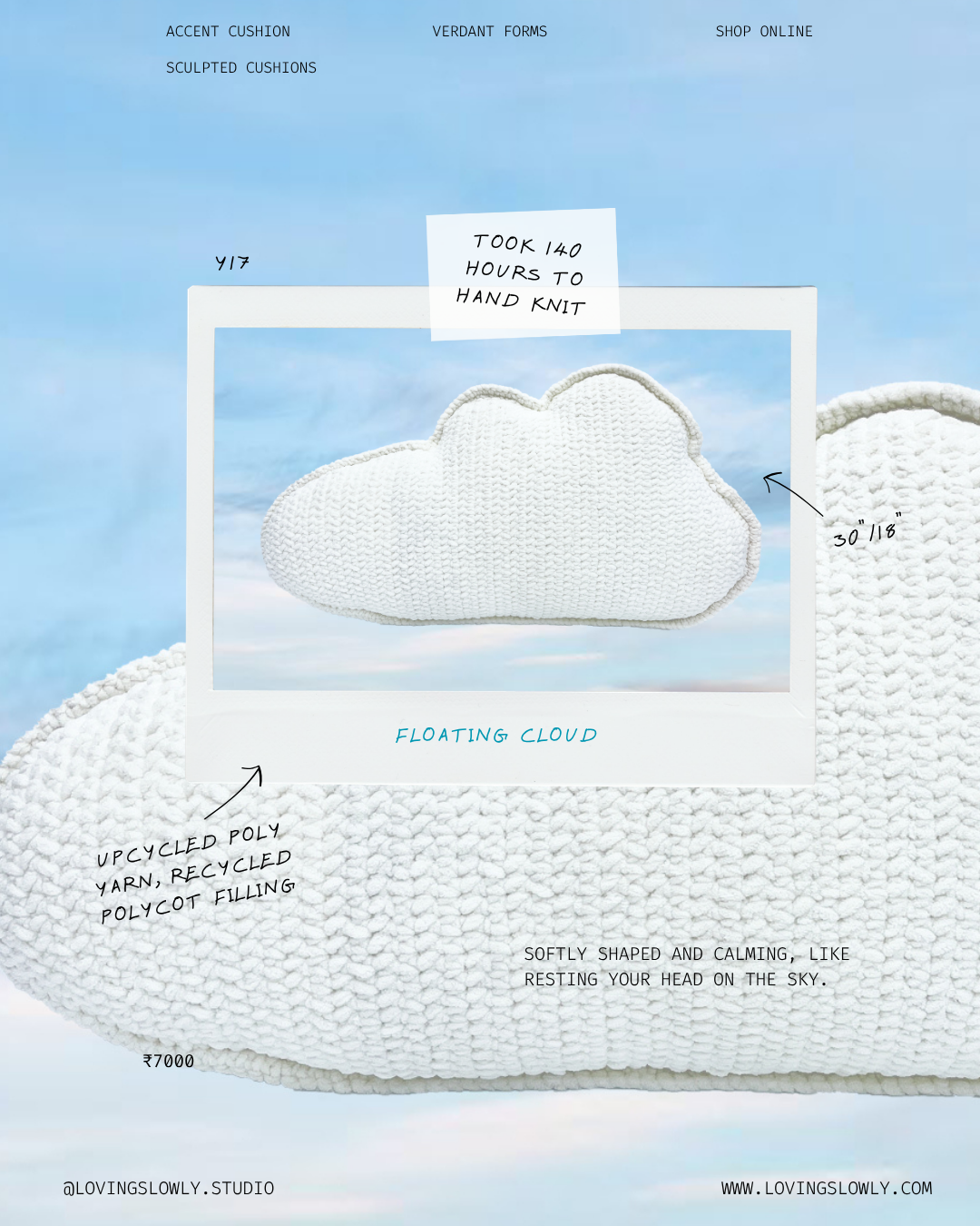 Cloud Sculpted Cushion