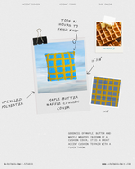 Maple Butter Waffle Cushion Cover