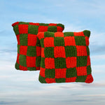 Mossfire Check Cushion Cover