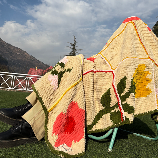 Garden of Flowers Throw