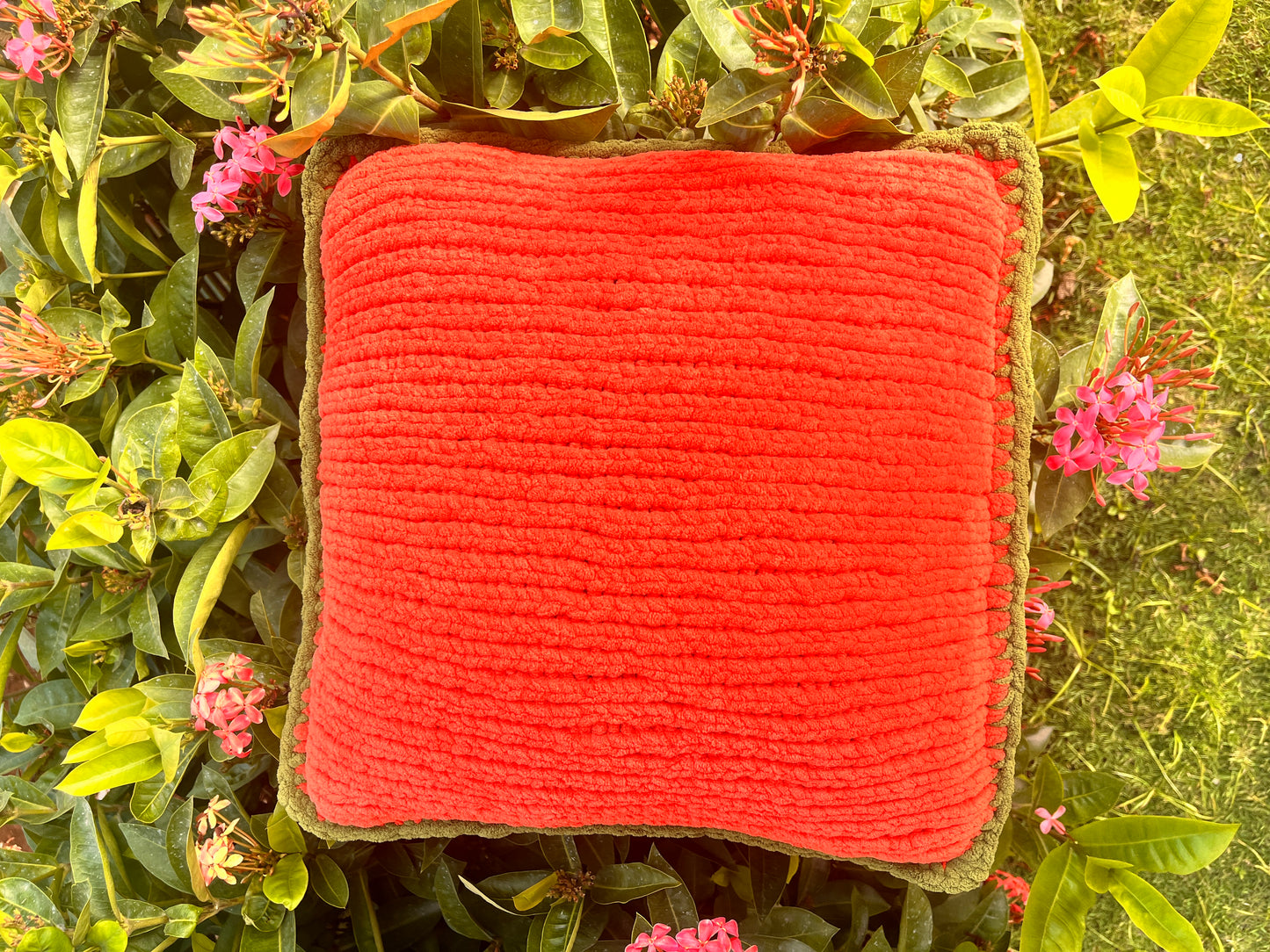 Ember Field Plain Cushion Cover