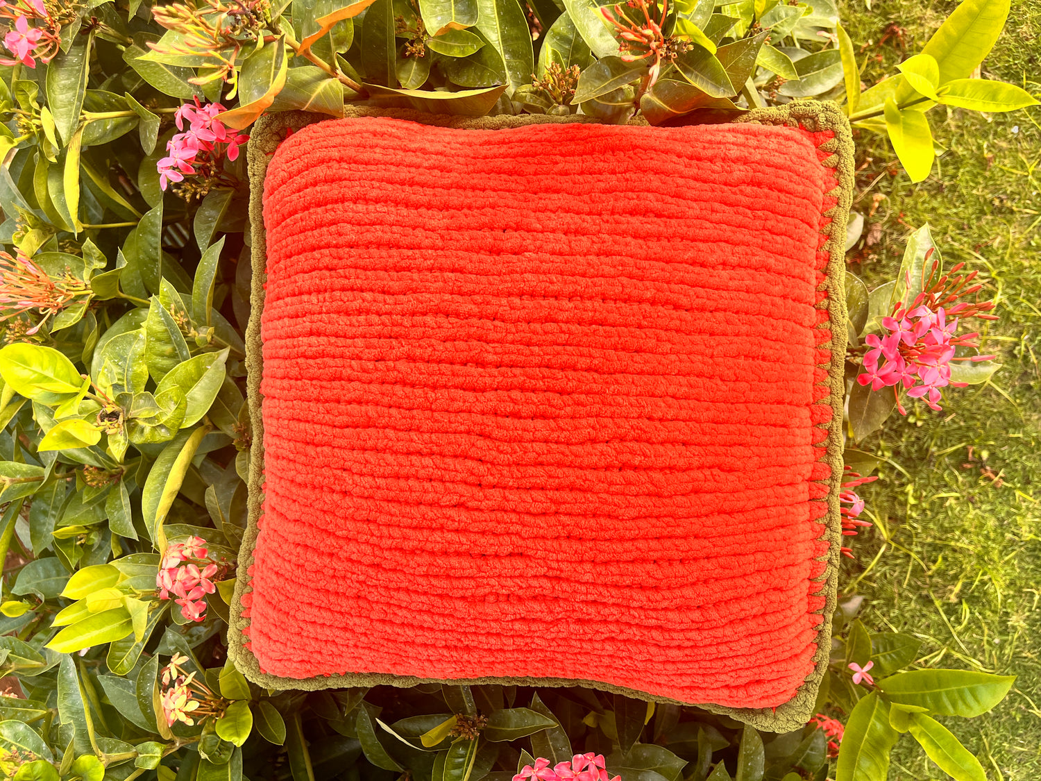 Ember Field Plain Cushion Cover