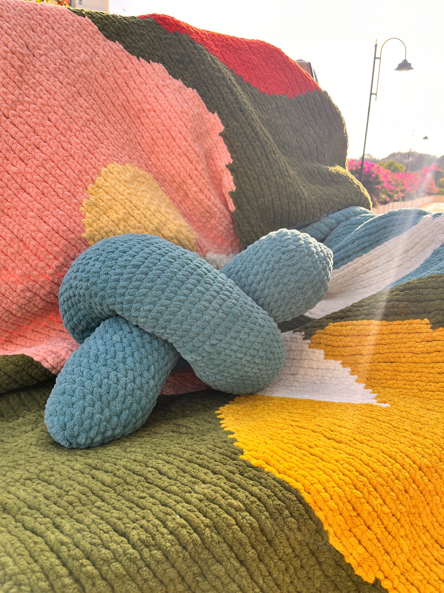 Sculpted Knot Cushion