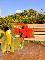 Red Cactus Cushion Cover