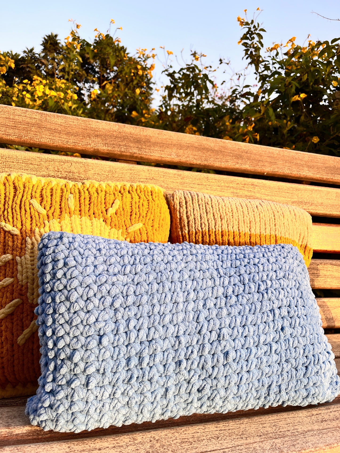 Sky Cloud Knit Cushion Cover
