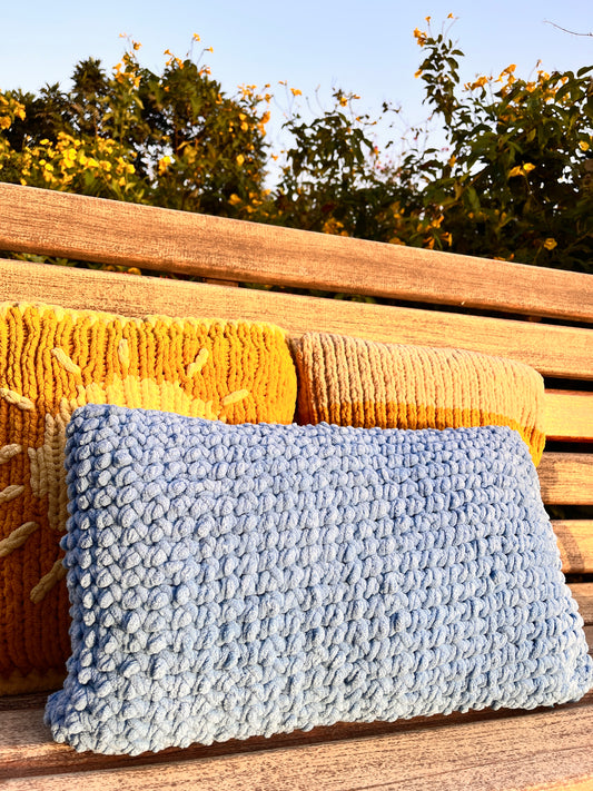 Sky Cloud Knit Cushion Cover