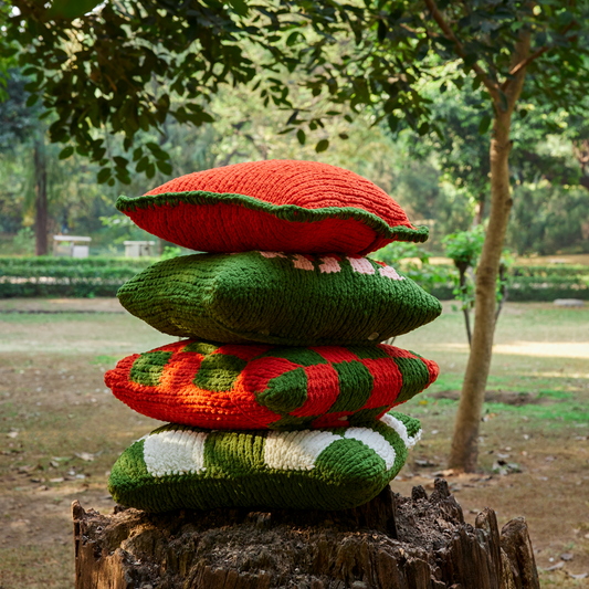 Mossfire Check Cushion Cover