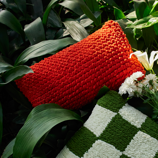 Sockeye Salmon Rectangular Cloud Knit Cushion Cover