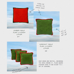 Verdant Field Plain Cushion Cover