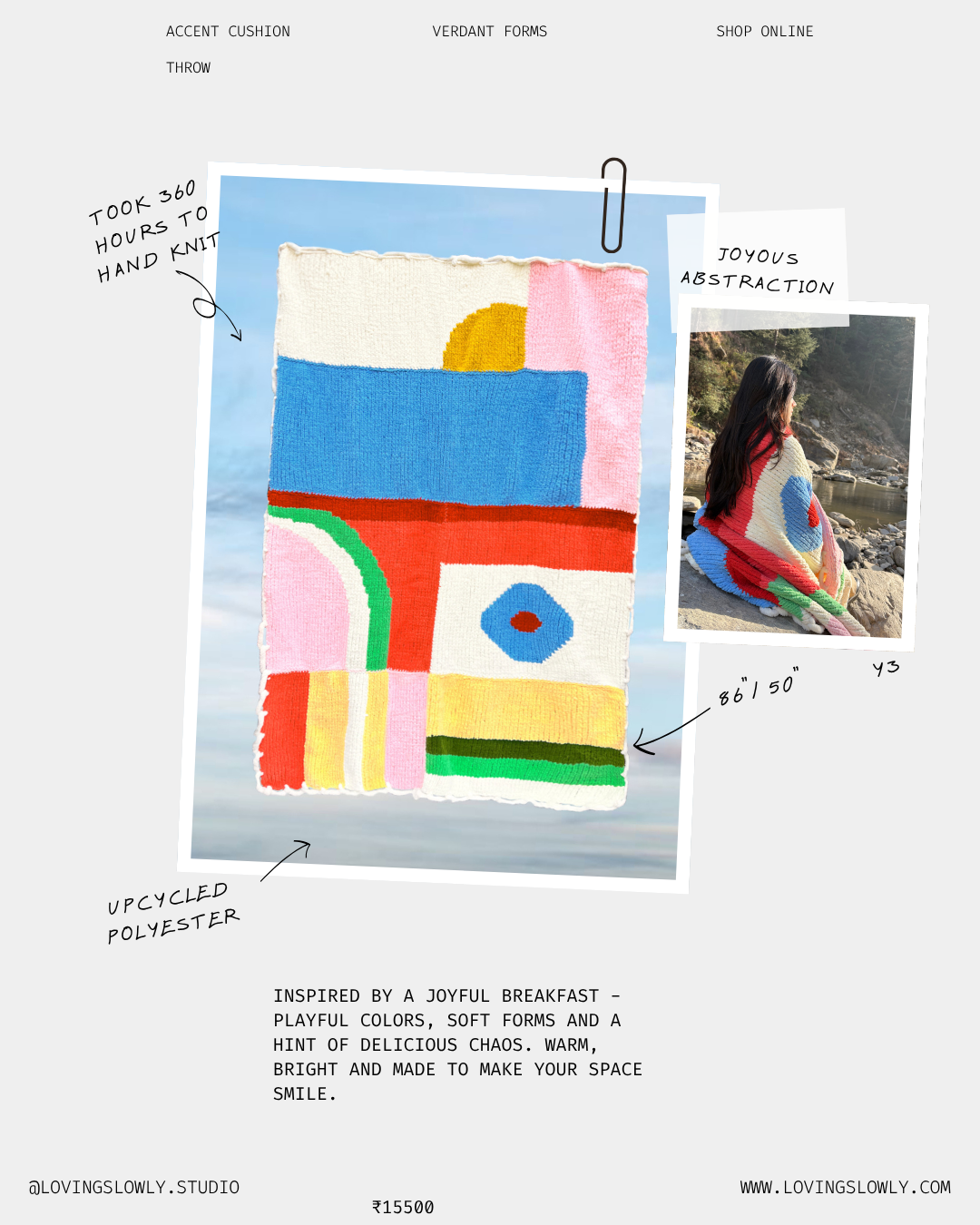 Joyous Abstraction Throw