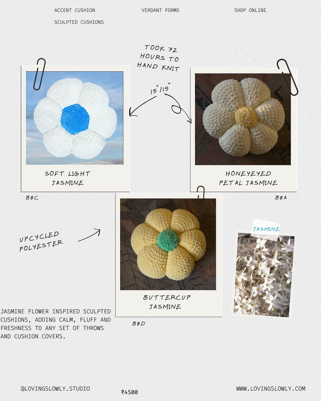 Buttercup Jasmine Cushion