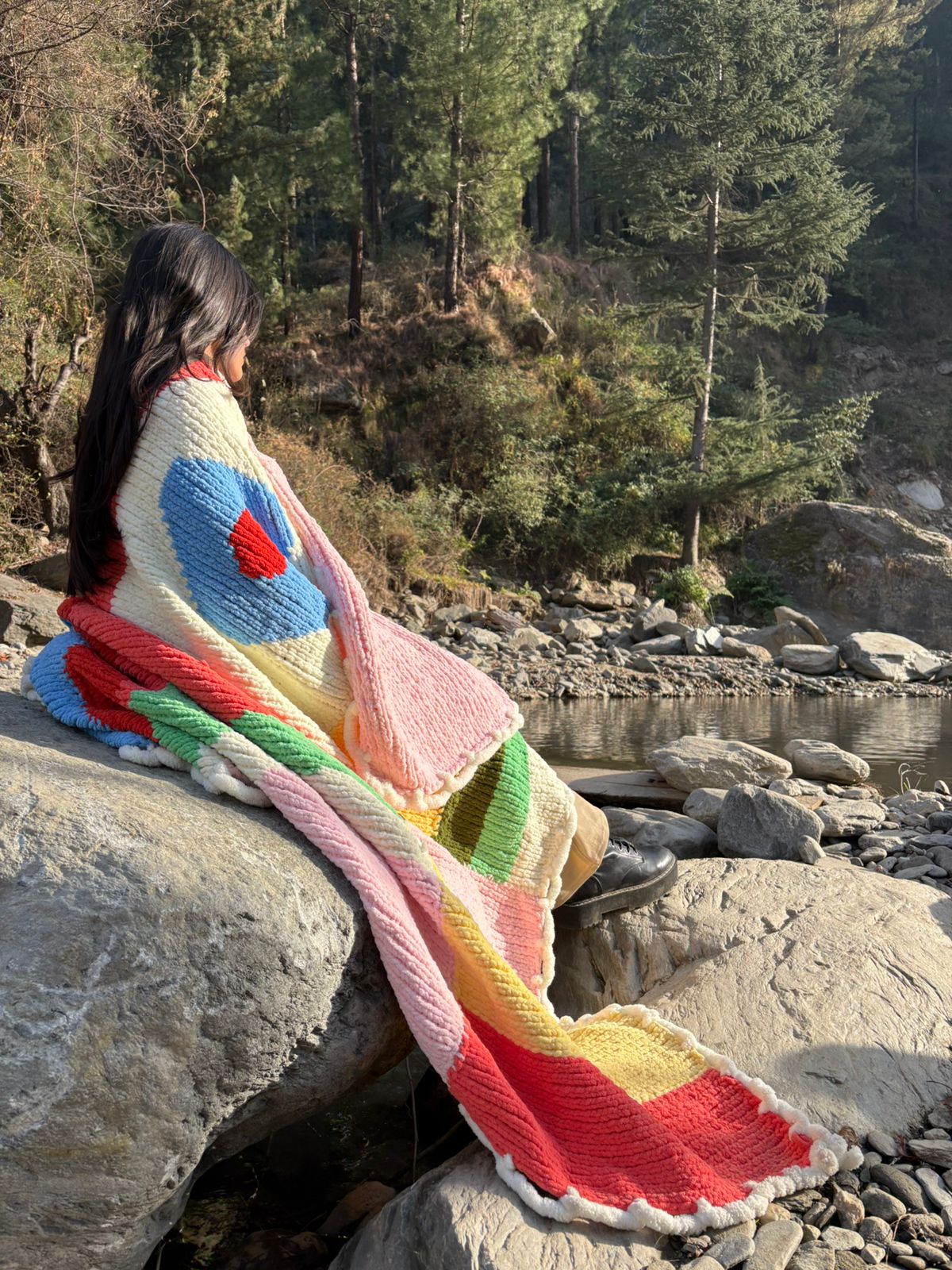 Joyous Abstraction Throw