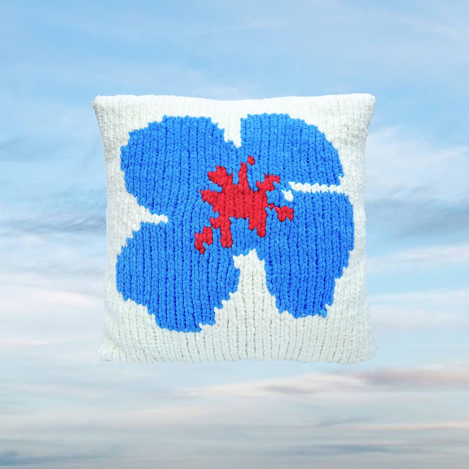 Blue Poppy Cushion