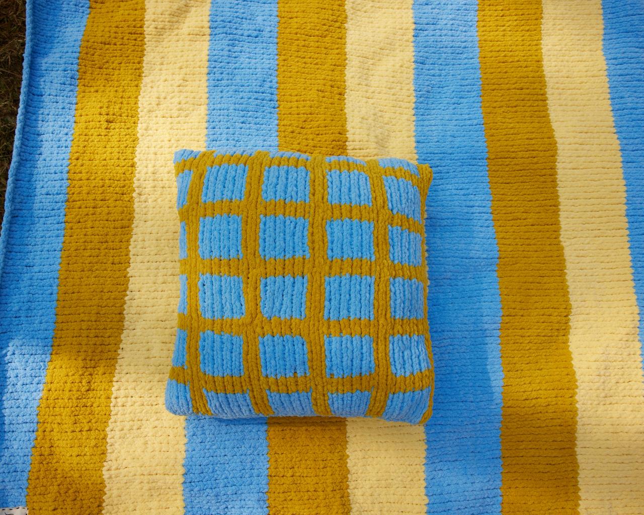 Maple Butter Waffle Cushion Cover